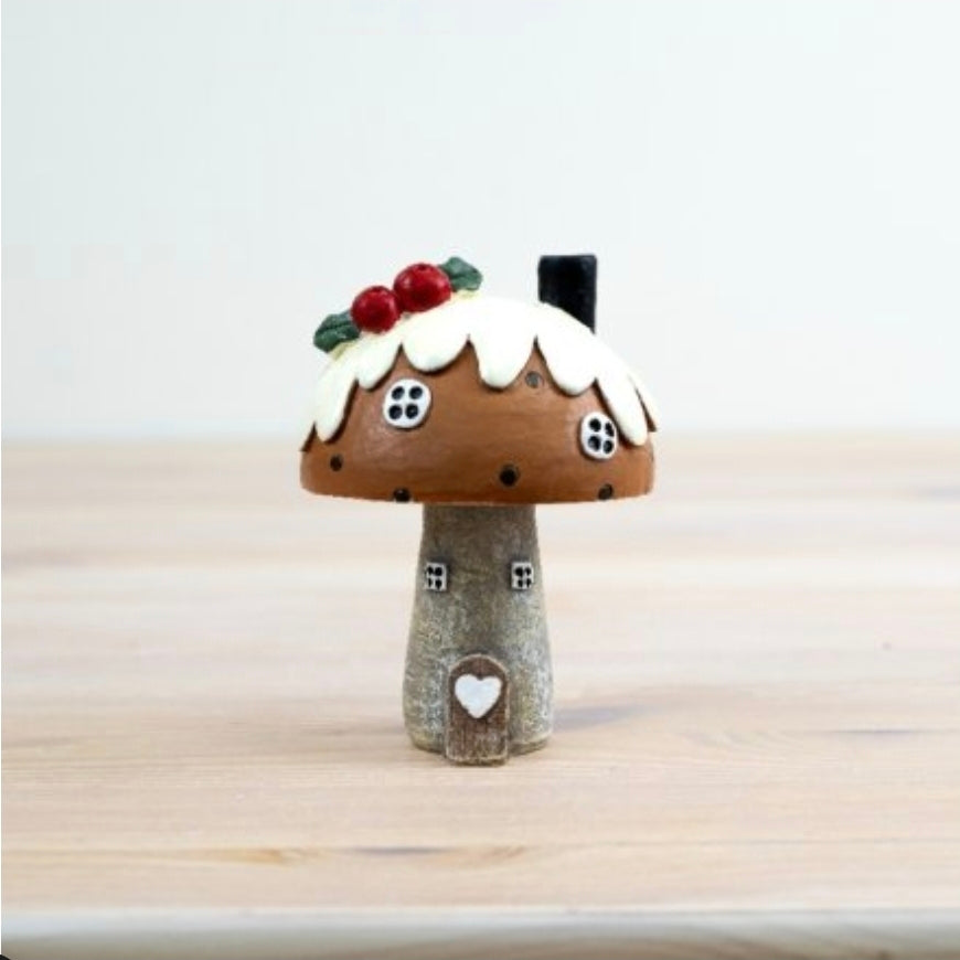 10cm Christmas Pudding Roof House